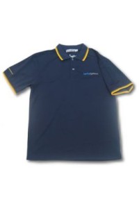 P102 polo衫團體制服訂做 polo衫團體制服製造商 扁機撞色 1間 polo衫團體制服網上訂購    寶藍色